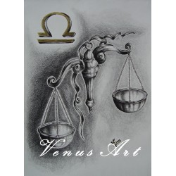 VÁHY - znamení zvěrokruhu formát A3