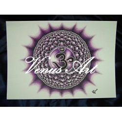 SEDMÁ ČAKRA - bílý podklad /formát A4/