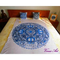 Fleecová deka /silná/ - mandala ÓM