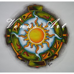 Sluneční mandala /formát A3/