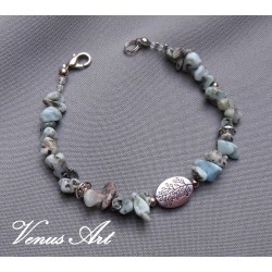 Náramek z minerálů LARIMAR